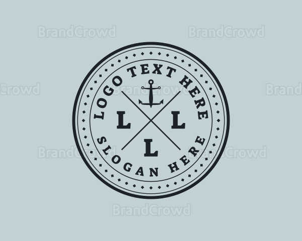 Nautical Sea Anchor Logo
