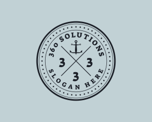 Nautical Sea Anchor logo design