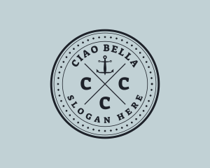 Nautical Sea Anchor logo design