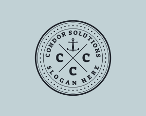 Nautical Sea Anchor logo design