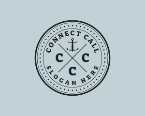 Nautical Sea Anchor logo design