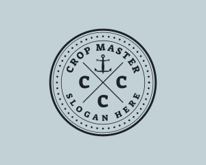 Nautical Sea Anchor logo design