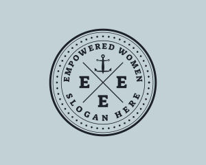 Nautical Sea Anchor logo design