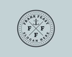 Nautical Sea Anchor logo design