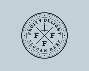 Nautical Sea Anchor logo design