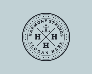 Nautical Sea Anchor logo design