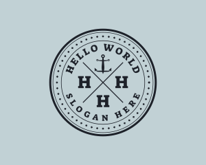 Nautical Sea Anchor logo design