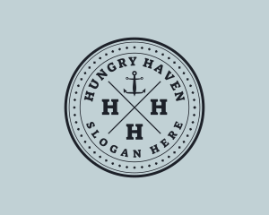 Nautical Sea Anchor logo design