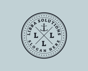 Nautical Sea Anchor logo design