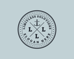 Nautical Sea Anchor logo design