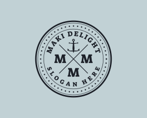 Nautical Sea Anchor logo design