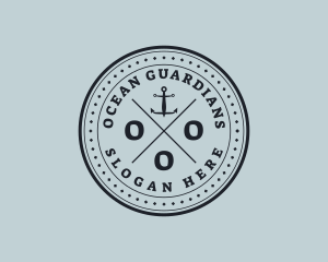 Marine Conservation - Nautical Sea Anchor logo design