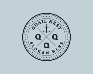 Nautical Sea Anchor logo design