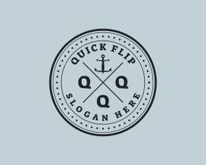 Nautical Sea Anchor logo design