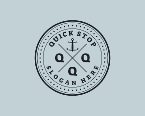 Nautical Sea Anchor logo design