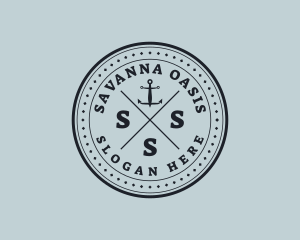 Nautical Sea Anchor logo design