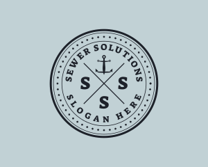 Nautical Sea Anchor logo design