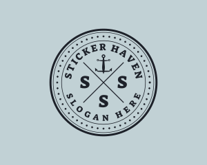 Nautical Sea Anchor logo design