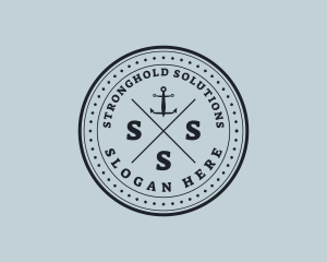 Nautical Sea Anchor logo design