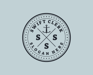 Nautical Sea Anchor logo design