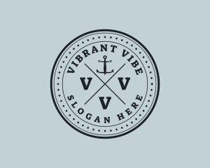 Nautical Sea Anchor logo design