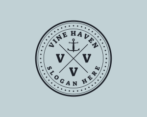 Nautical Sea Anchor logo design