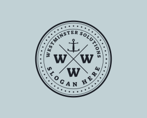 Nautical Sea Anchor logo design