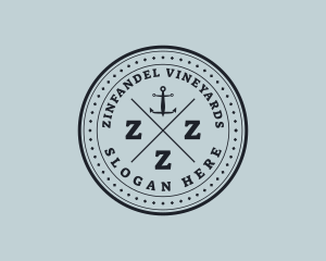 Nautical Sea Anchor logo design