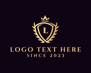 Legal Advice - Golden Crown Shield Academy logo design