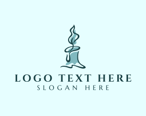 Religious - Memorial Wax Candle logo design