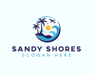 Beach Getaway Travel logo design