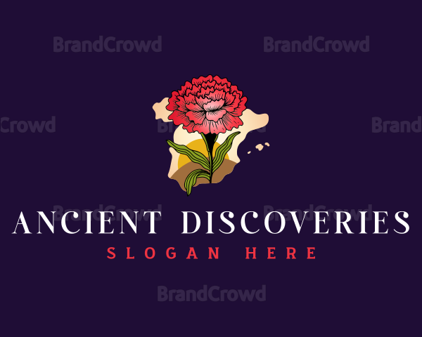 Spain Botanical Flower Logo