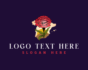 Spain Botanical Flower logo design