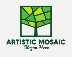 Mosaic - Mosaic Green Tree logo design