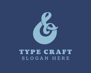 Stylish Ampersand Font logo design