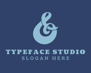 Stylish Ampersand Font logo design