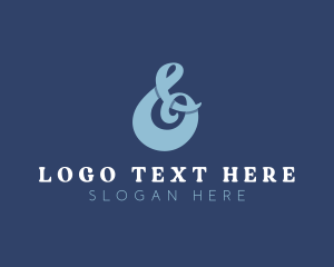 Modern - Stylish Ampersand Font logo design