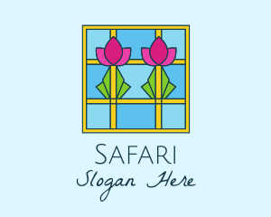 Flower Stained Glass Logo