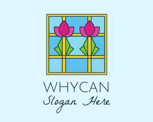 Flower Stained Glass Logo