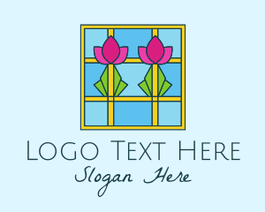 Flower Stained Glass Logo