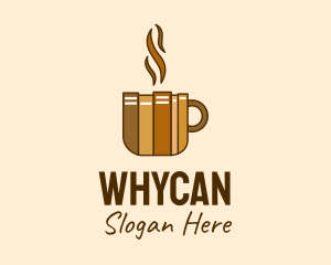 Coffee - Book Cafe Cup logo design