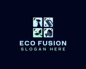 Eco Cleaning Housekeeper logo design