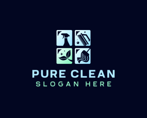 Eco Cleaning Housekeeper logo design