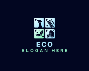 Eco Cleaning Housekeeper logo design