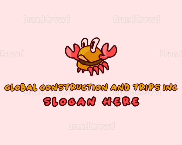 Burger Crab Fastfood Logo