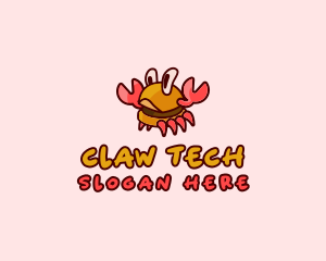 Claw - Burger Crab Fastfood logo design