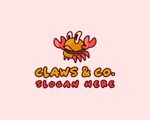 Burger Crab Fastfood logo design