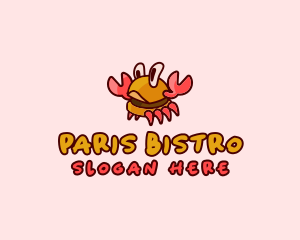 Burger Crab Fastfood logo design