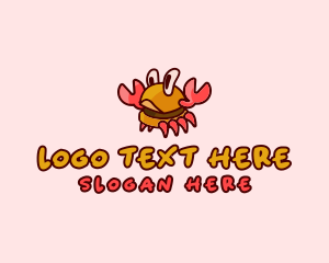 Crab - Burger Crab Fastfood logo design