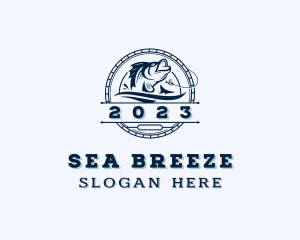 Sea Bass Fishing logo design